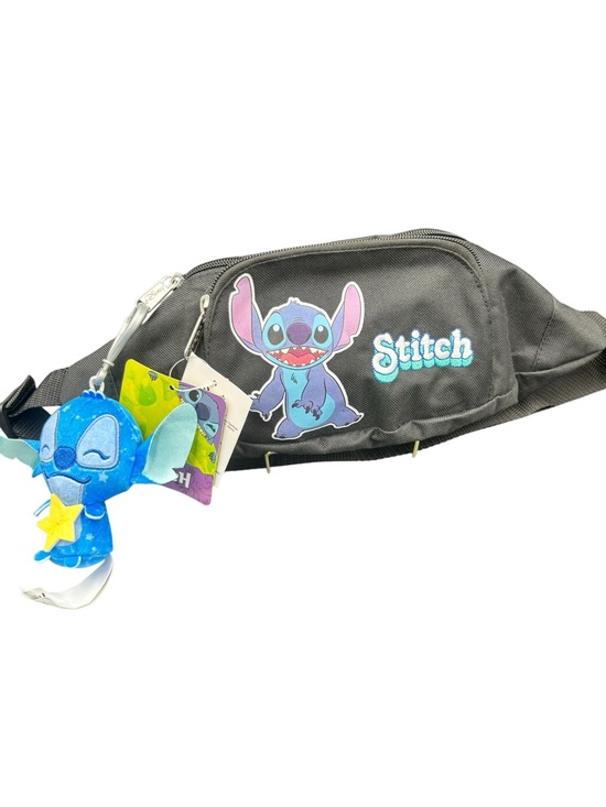 Disney Other - Disney Lilo & Stitch Black Belt Bag Fanny Pack w/ Plush Charm NWT